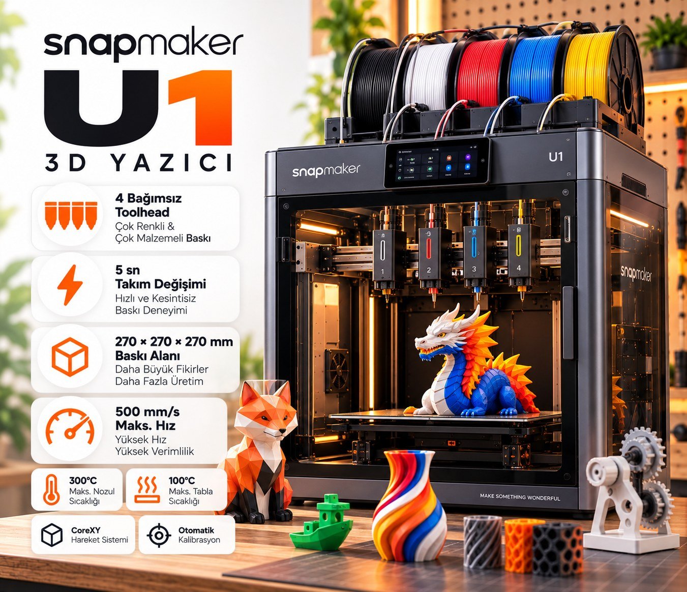 Snapmaker U1 3D Yazıcı