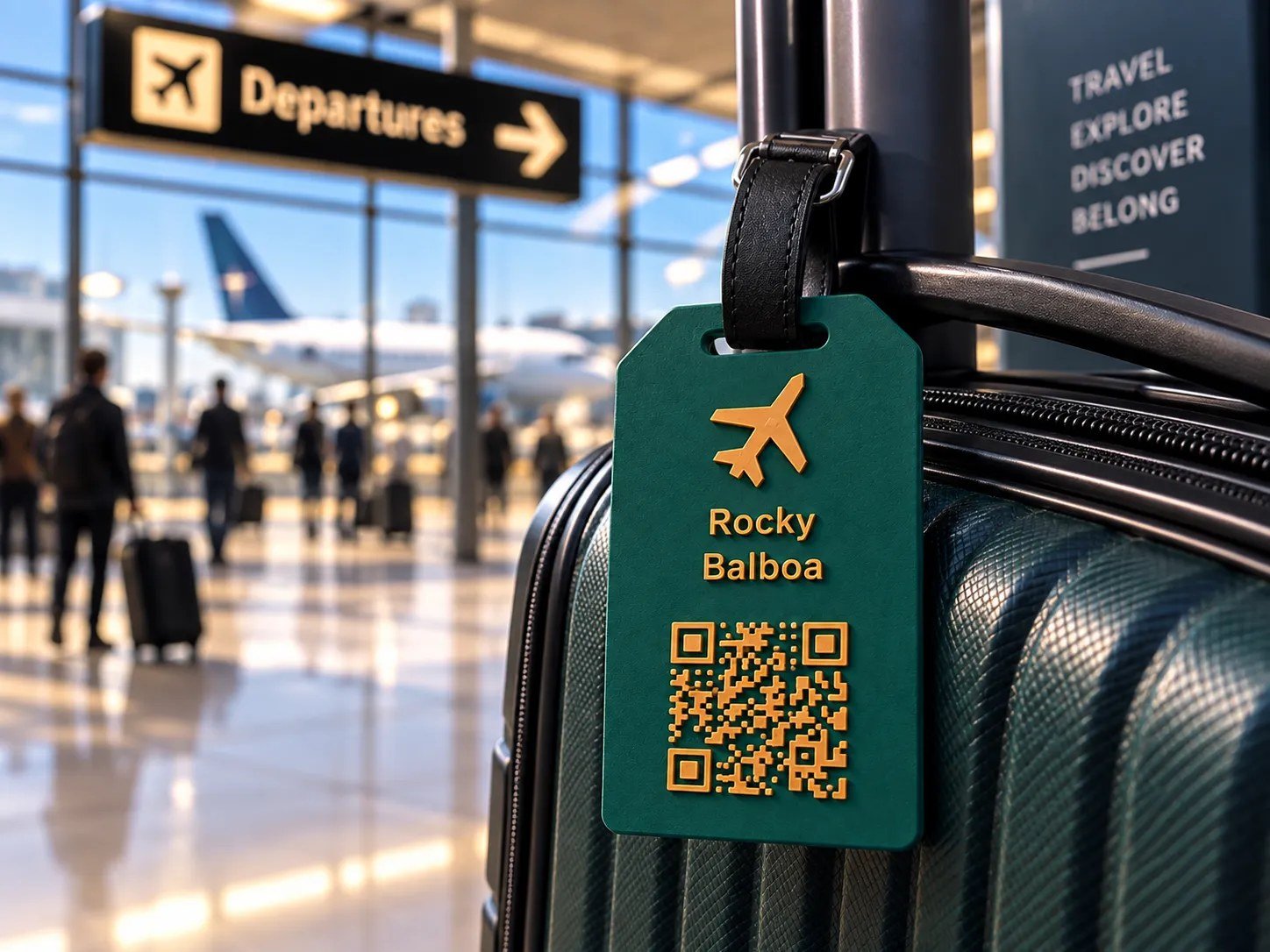 QR Kodlu ve NFC Özellikli, Kişiselleştirilebilir Seyahat Etiketi